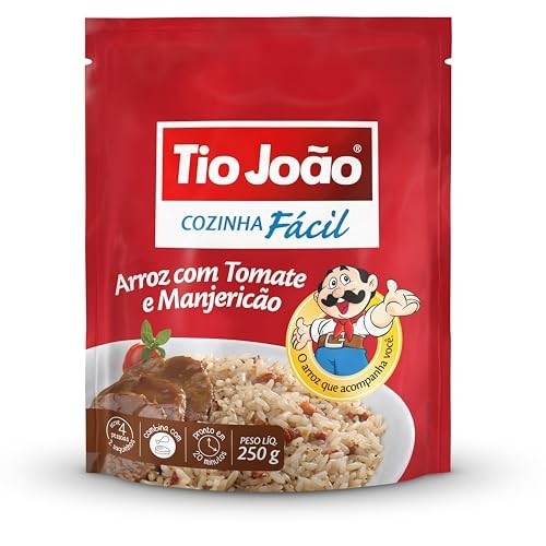 Tio João Cozinha Fácil Arroz com Tomate e Manjericão - 250g