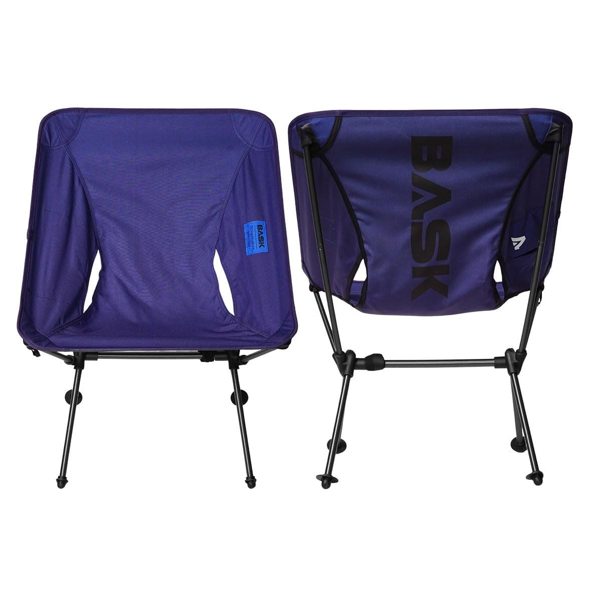 Cadeira BASK Portátil Extra Grande em Alumínio e Oxford – Conforto Premium para Camping, Praia e Lazer, Suporta até 150kg (Azul Escuro)