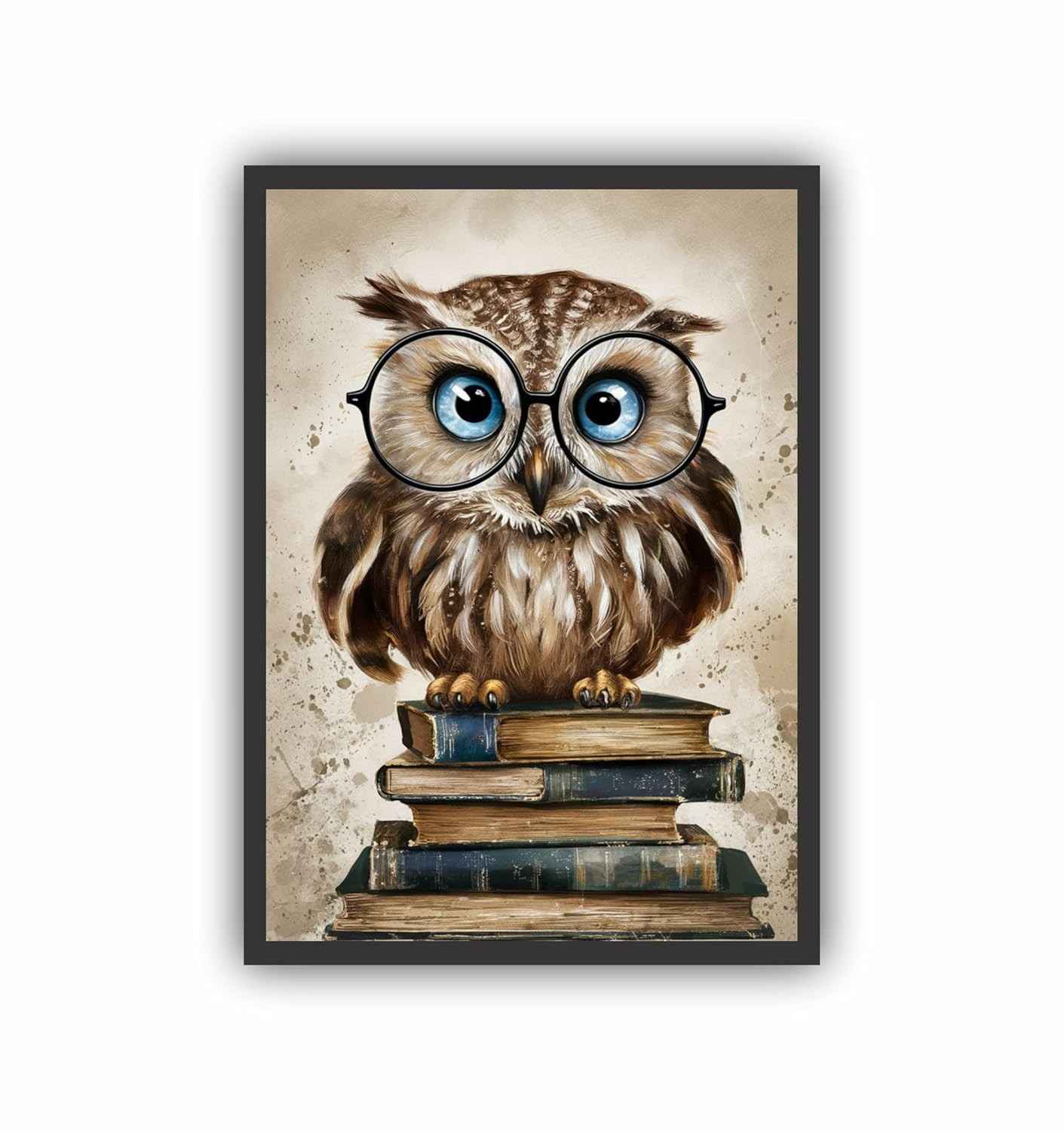 Quadro Decorativo Pedagogia Coruja 45x33 - Design Exclusivo para Ambientes Educacionais e Acogedores