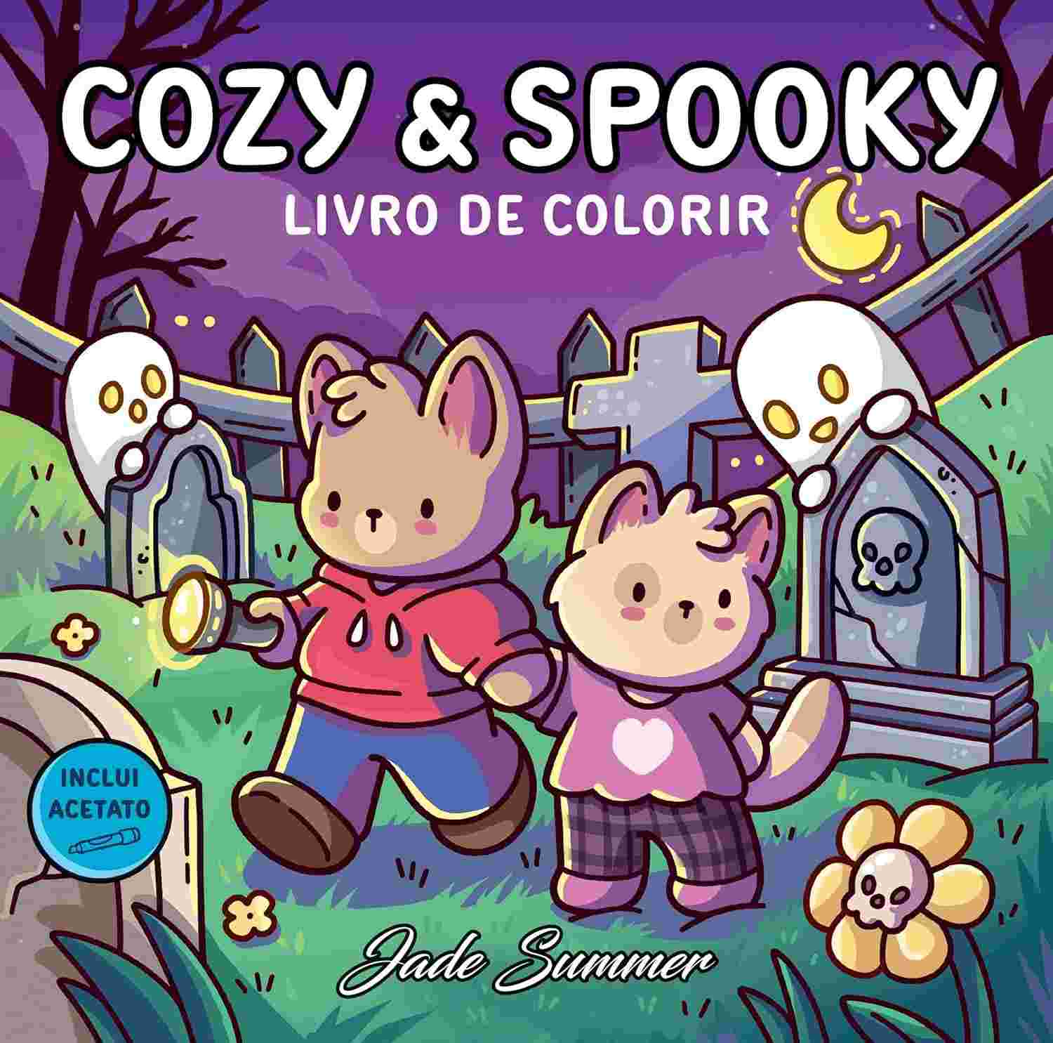 e-cozy-as-idades-livro-relaxante-spooky-todas-a-colorir-divertido-de-para-a