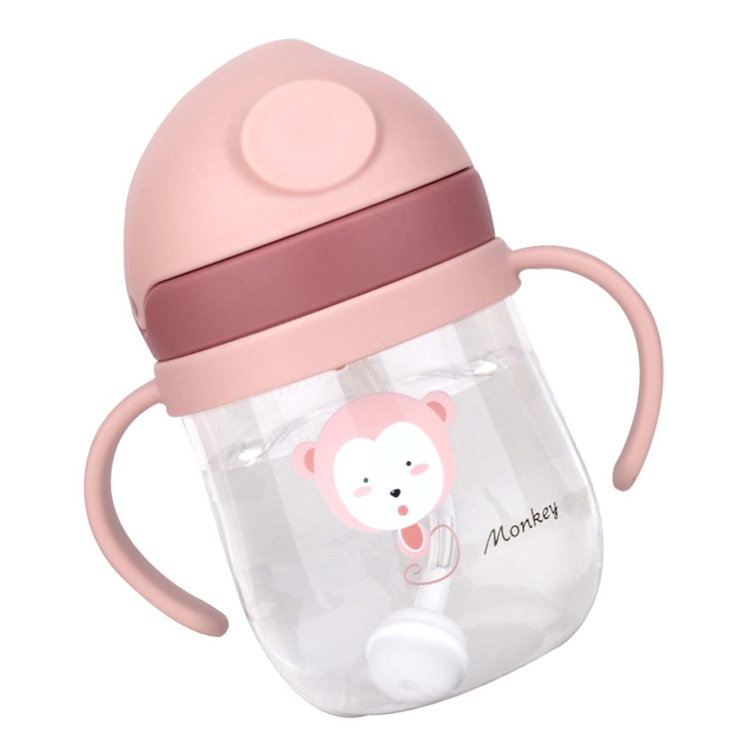 Copo com Canudo Peso para Bebê 250ml - À Prova de Vazamento, Seguro e Divertido