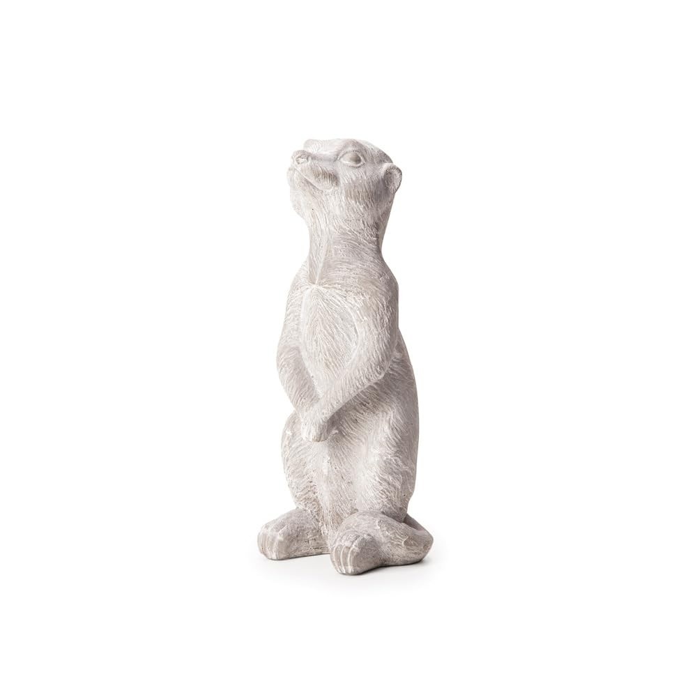 Escultura de Suricato em Cimento - Decoração Rústica e Elegante para Ambientes Internos e Externos