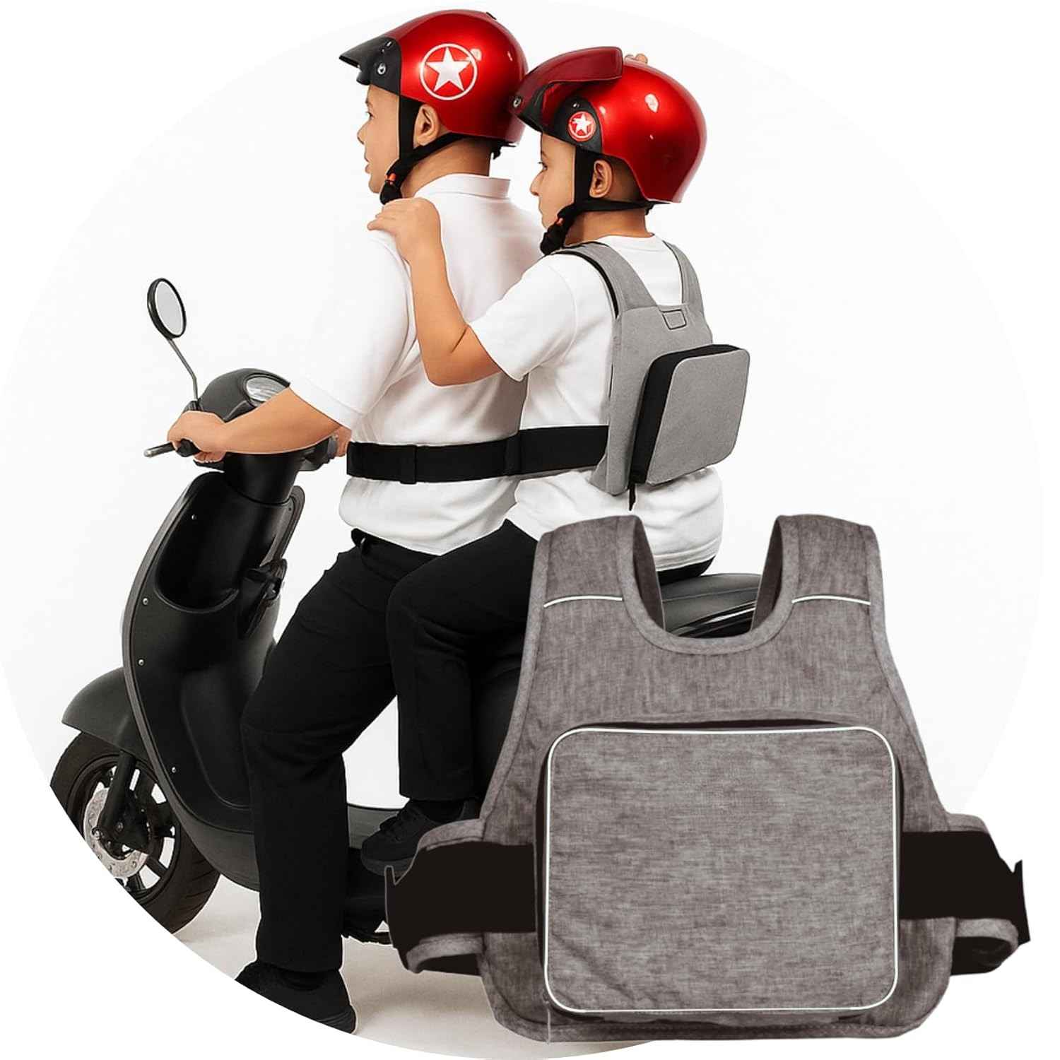 Colete de Segurança Infantil para Moto: Proteção e Conforto para Crianças de 2-12 Anos