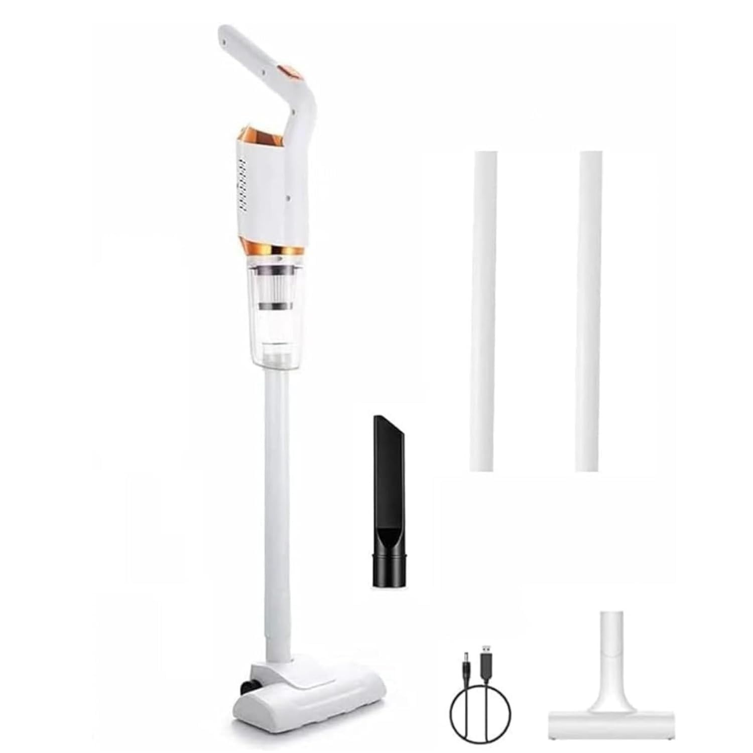 Aspirador de Pó Vertical Portátil Sem Fio: Limpeza Potente e Versátil para Casa e Carro