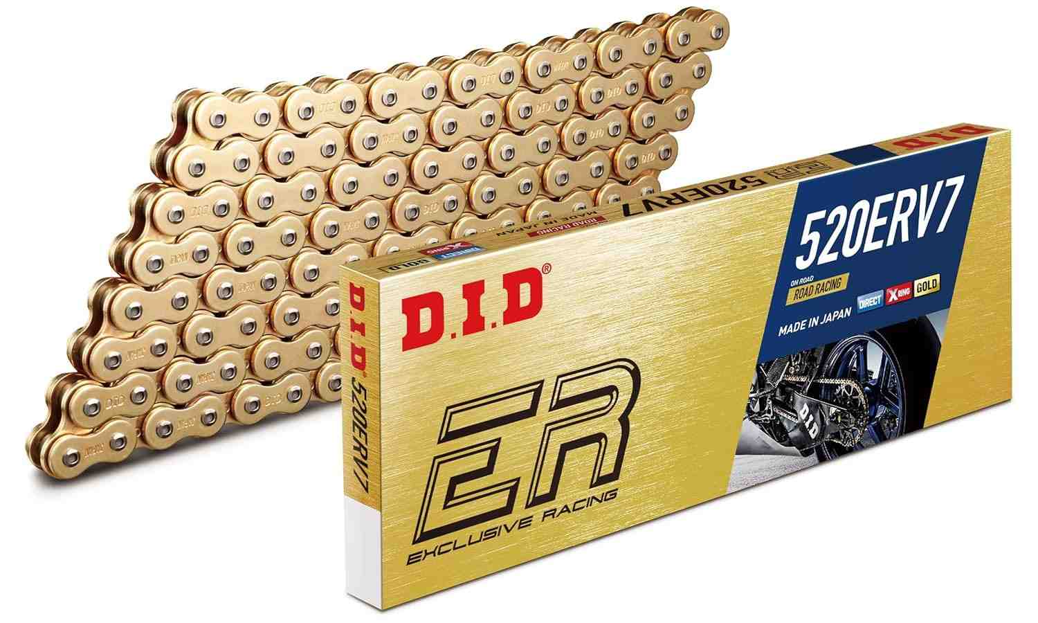 Corrente D.I.D 520ERV7 X-Ring: Desempenho Máximo e Durabilidade para Sua Moto