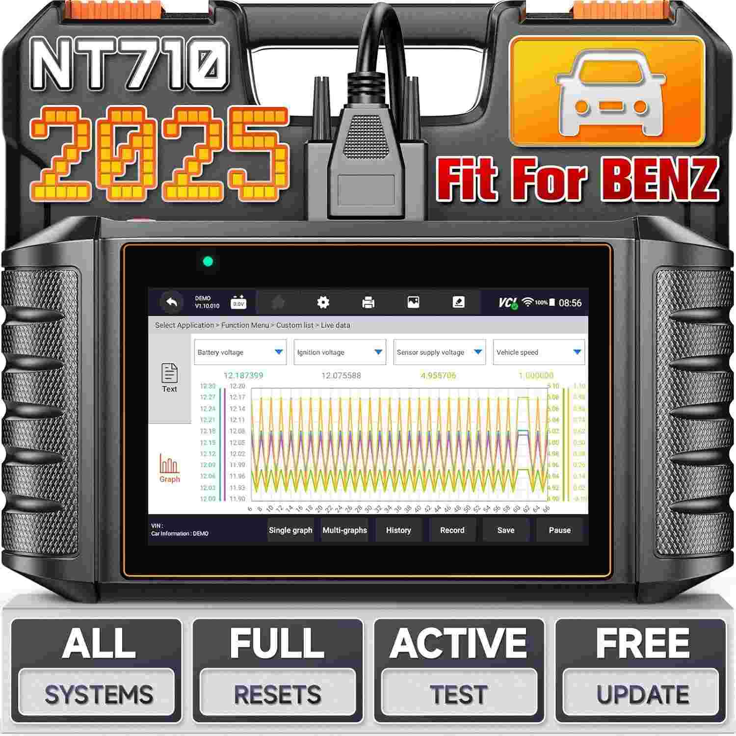 Foxwell NT710: Scanner Automotivo Bidirecional Completo para Diagnóstico e Serviços Avançados