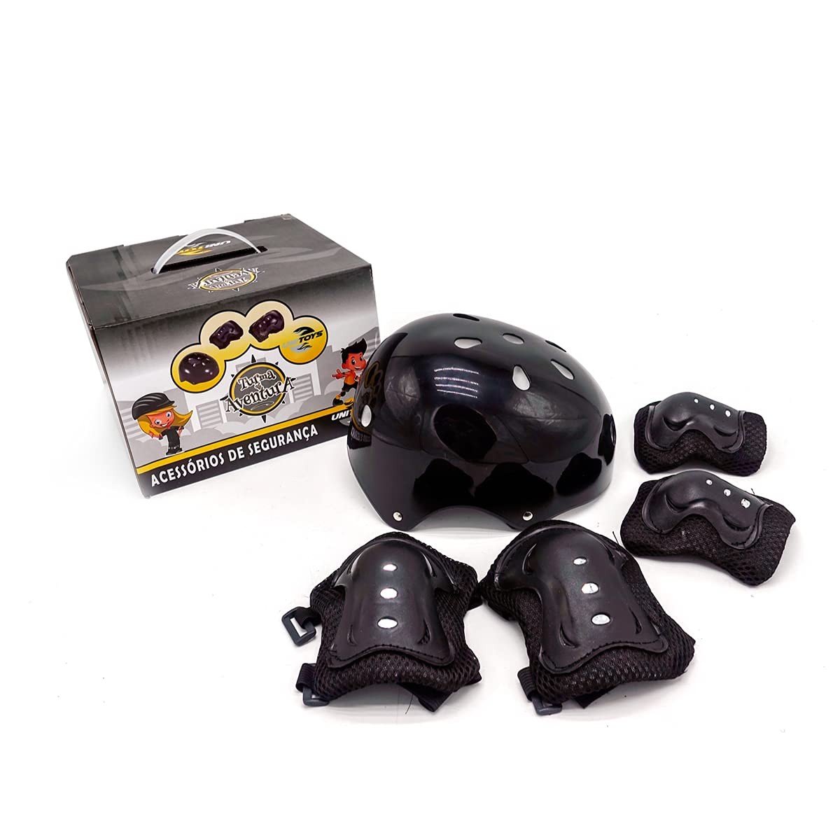 Kit de Proteção Infantil Completo: Capacete e Acessórios para Aventuras Seguras e Divertidas