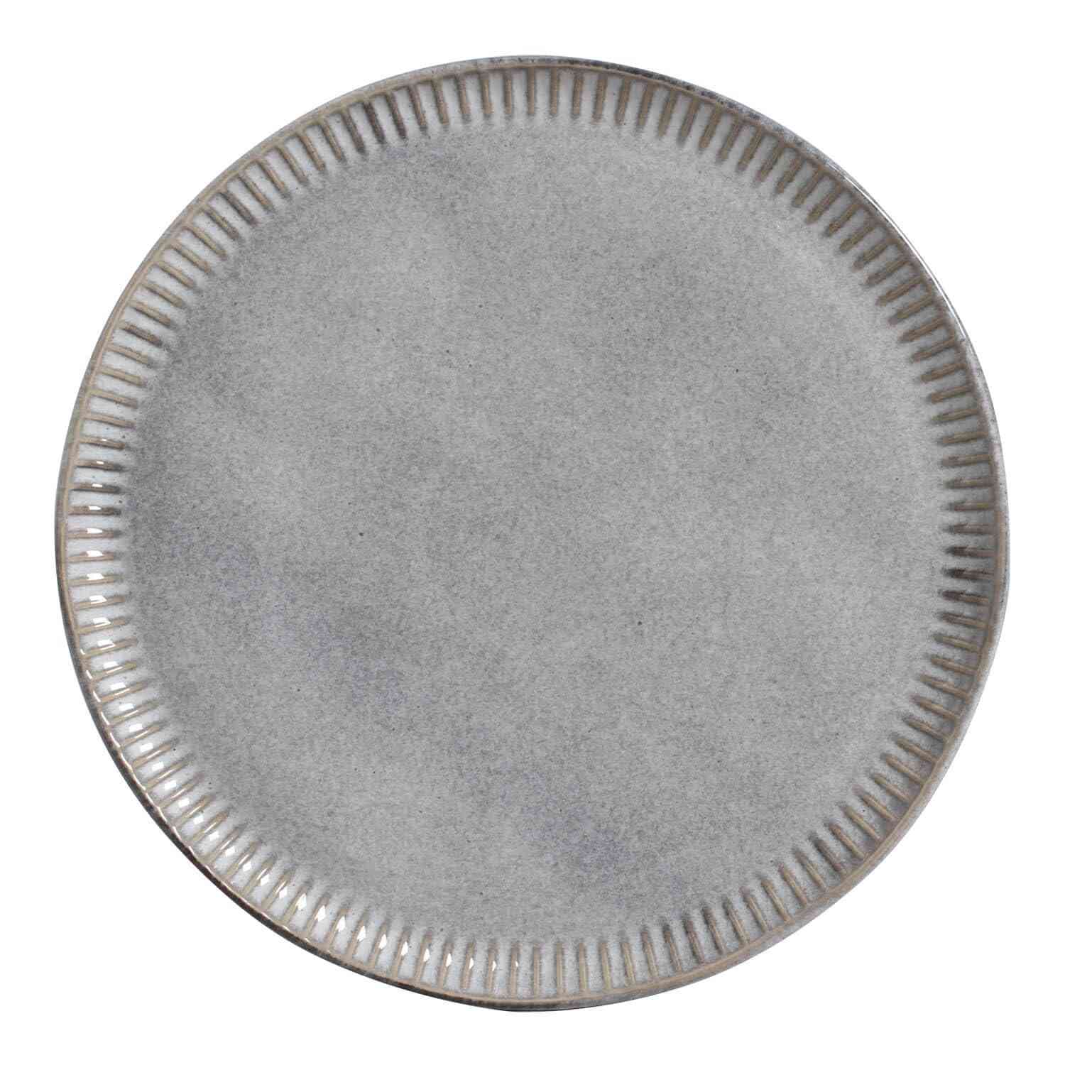 Conjunto com 6 Pratos Rasos Porto Brasil Linhas Dust - Design Moderno e Durabilidade