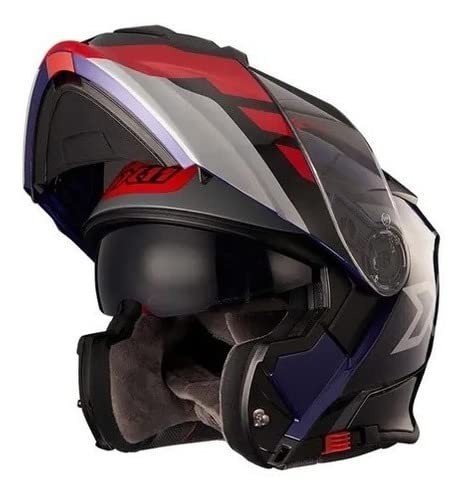 Capacete X11 Turner Prisma Articulado: Segurança e Estilo com Viseira Fumê e Óculos Interno