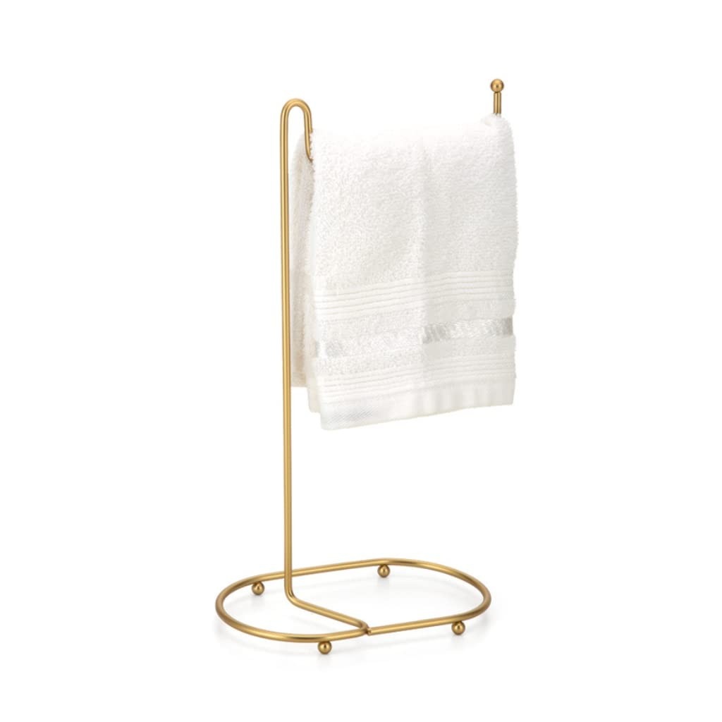 Porta Toalha de Bancada Dourado Fosco | Design Elegante para Banheiro e Lavabo