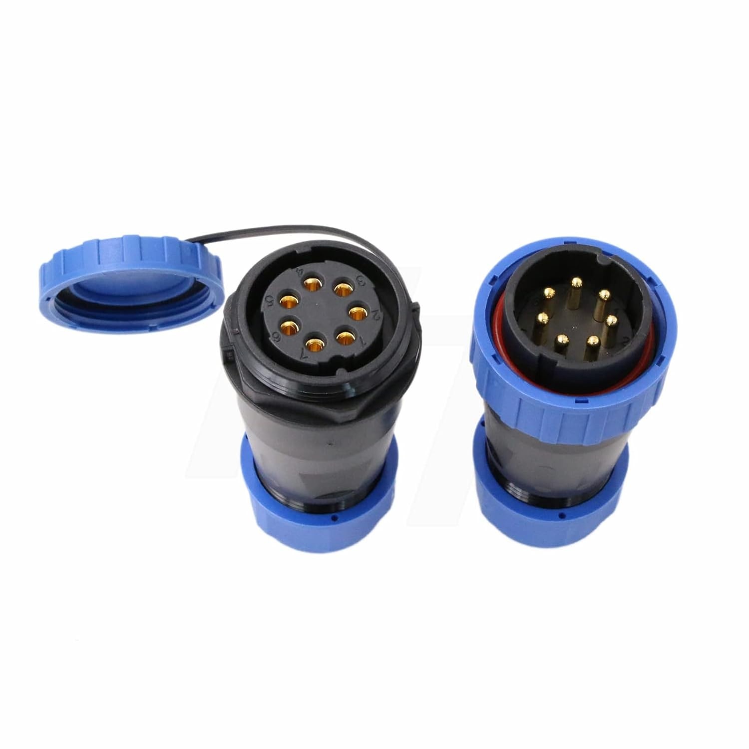 Conector HangTon TY28 7 Pinos 25A: Conexão Elétrica Segura e à Prova d'Água para Veículos