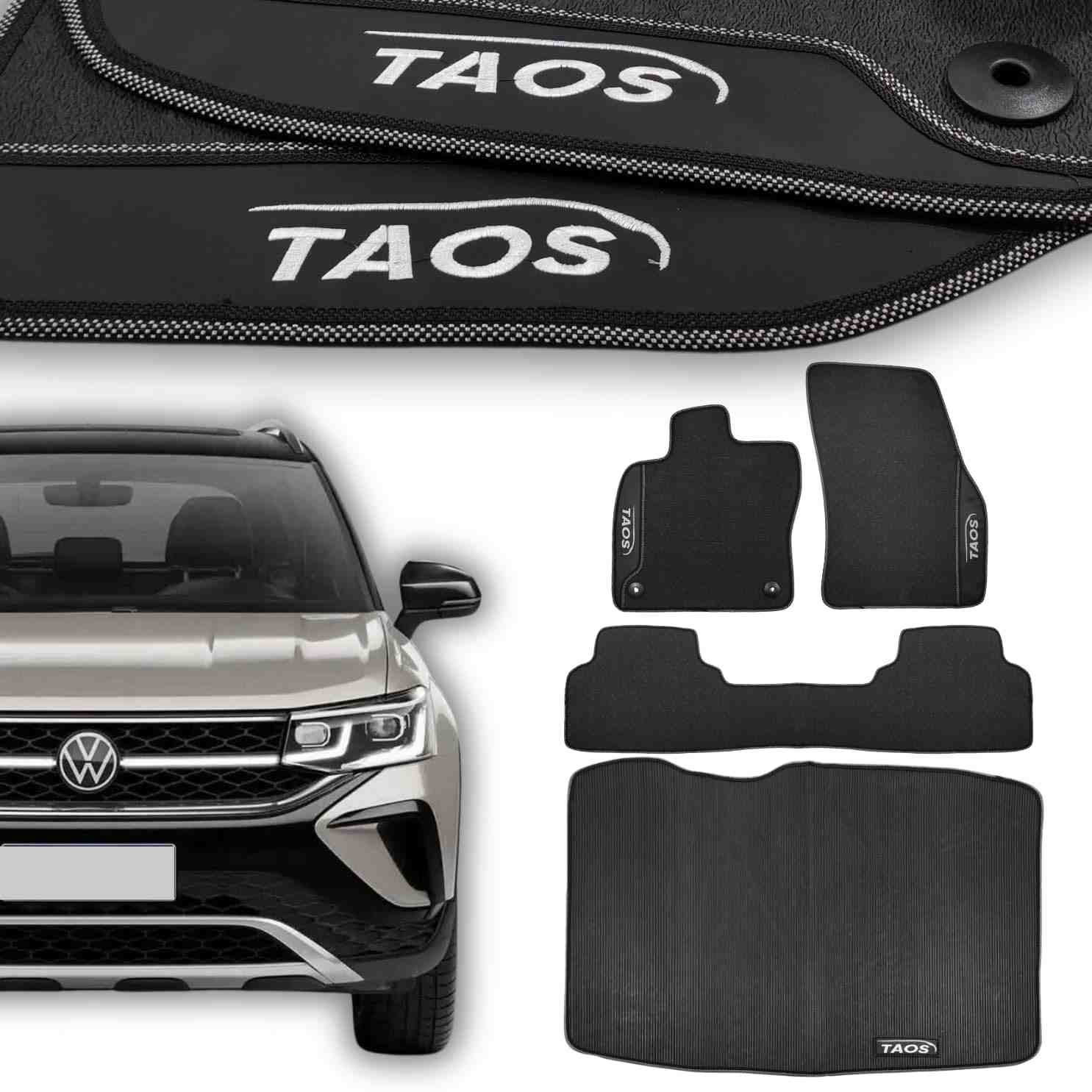 Kit Tapete Emborrachado Impermeável Taos 2021-2025: Proteção e Estilo Premium