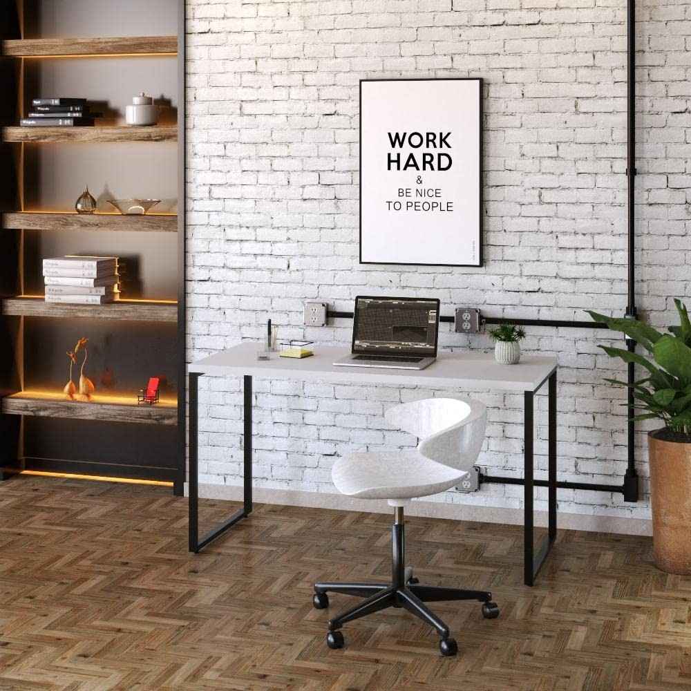 Mesa de Escritório Office Estilo Industrial 1.35m - Design Moderno e Funcional para Seu Ambiente de Trabalho