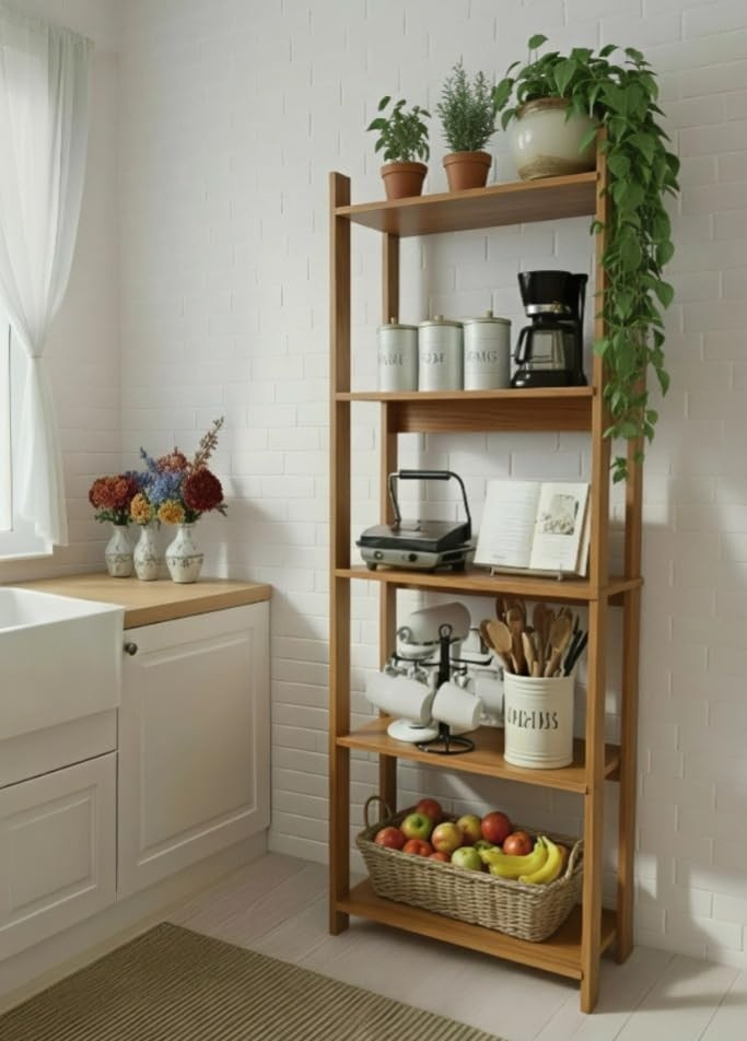 Estante Organizadora Industrial NATURE - Prateleira Moderna para Sala, Quarto, Cozinha e Escritório