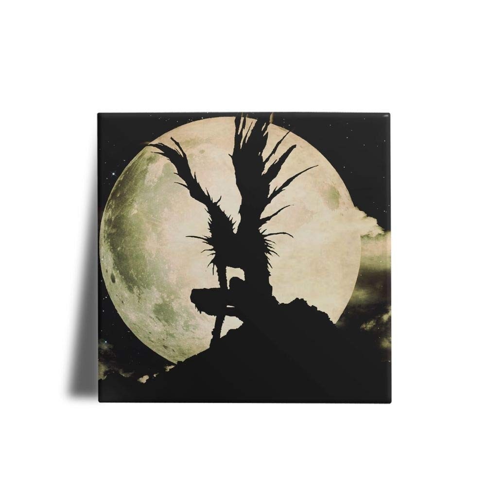 Quadro Decorativo Death Note Lua - Estilo Anime para Quarto e Escritório