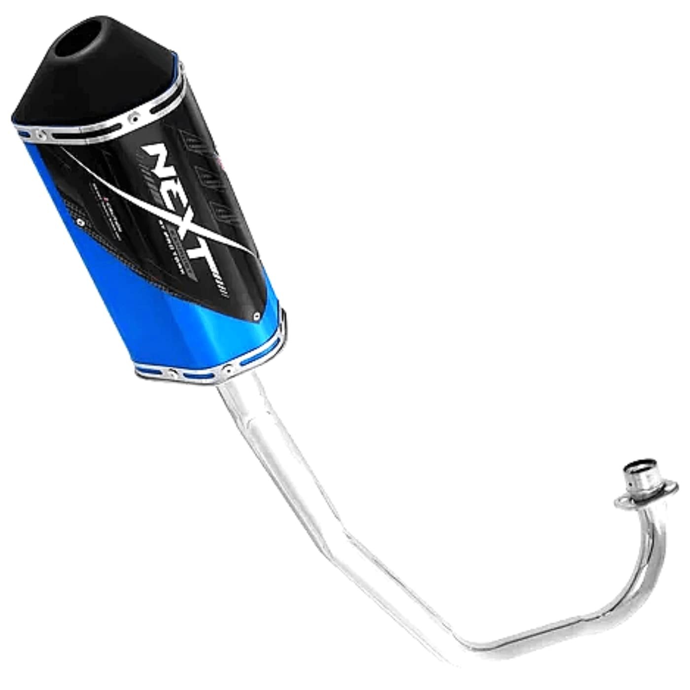 Escapamento Pro Tork Next Azul Titanium para Honda Biz 125: Estilo e Performance!
