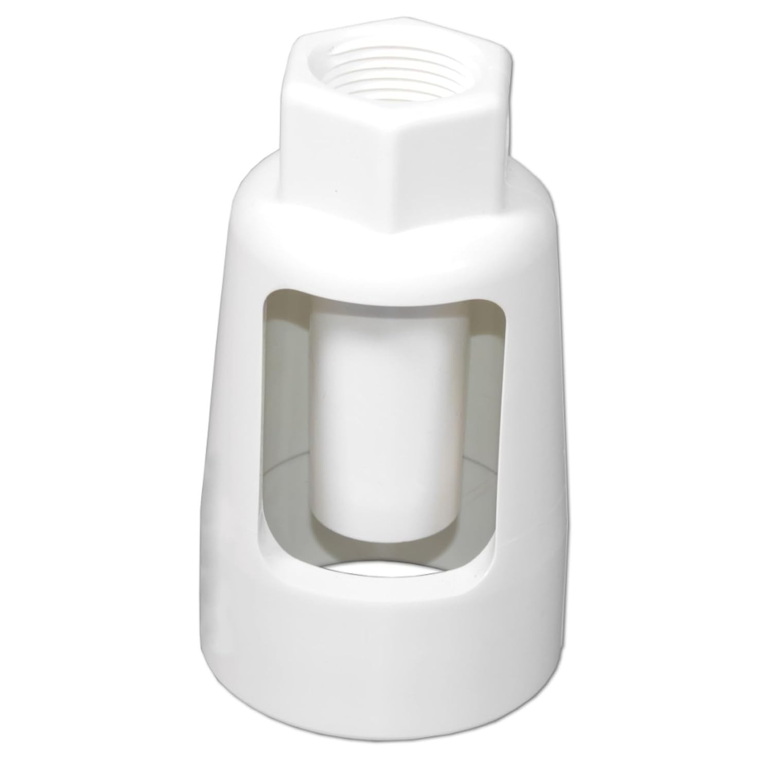 Espaço de Ar para Filtro/Amaciador de Água com Rosca 3/4" e Conexão para Tubo Vertical 1-1/2" ou 2"