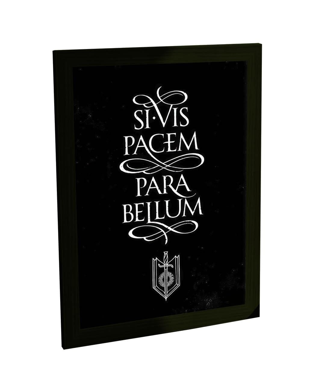 Quadro Decorativo Si Vis Pacem Para Bellum - Frase em Latim para Decoração de Quarto e Sala