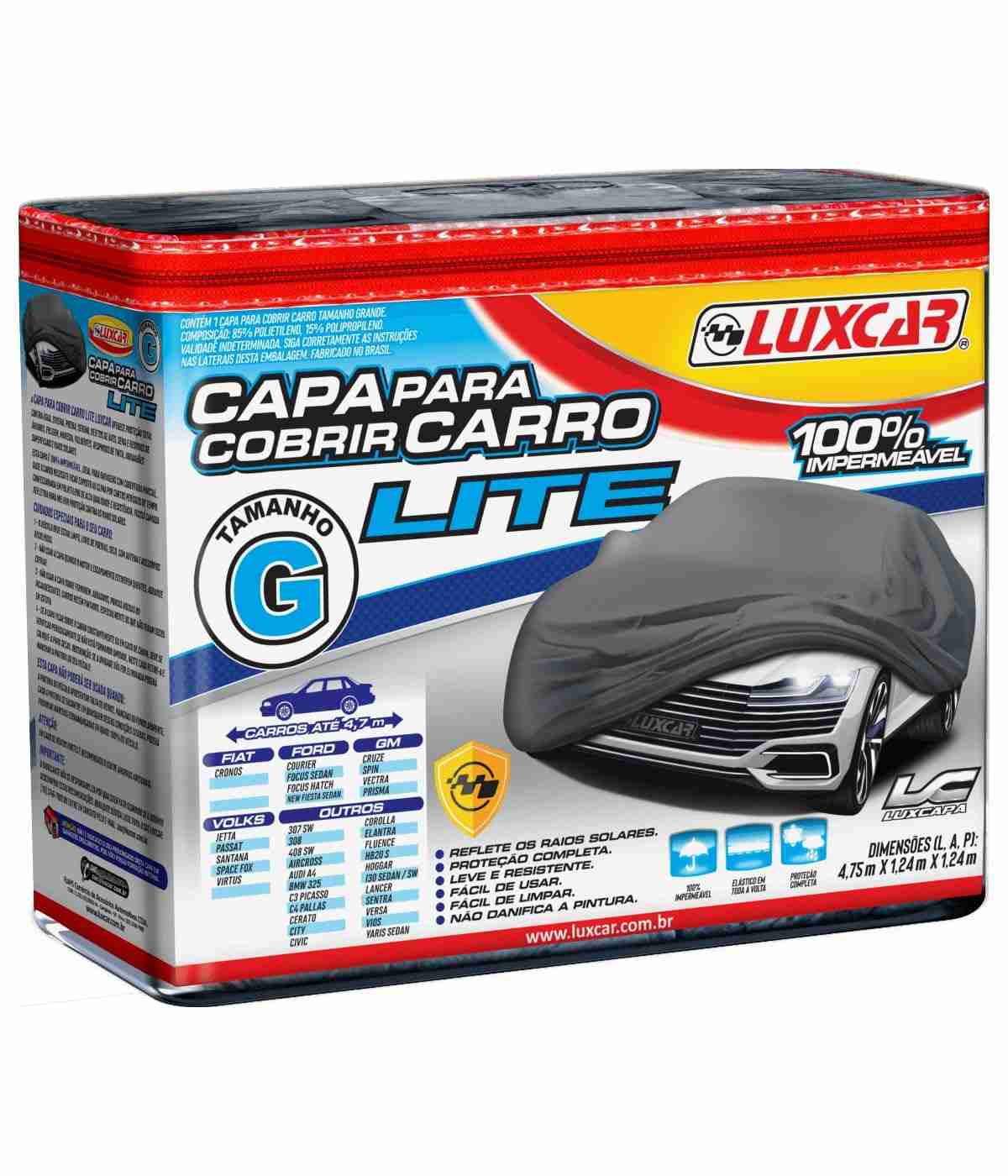 Luxcar Capa Automotiva Lite G: Proteção Impermeável e Solar para Seu Carro