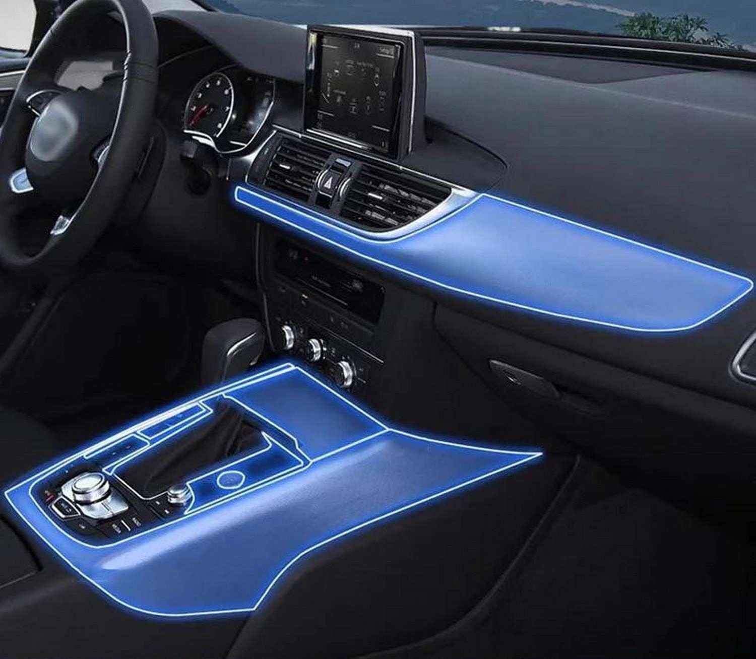 Película Protetora TPU Anti-Risco para Audi A6/A7/S6 (2016-2018) - Tela GPS e Painel