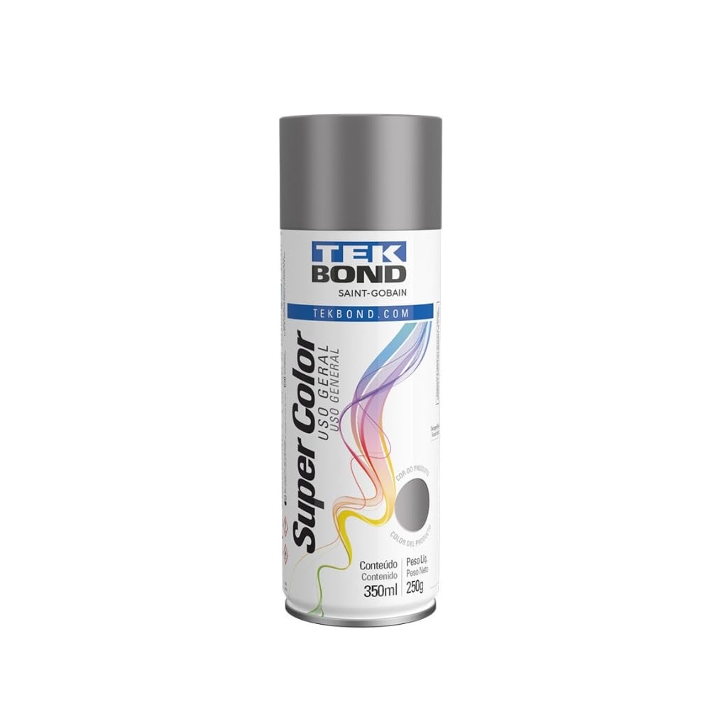 Tinta Spray Grafite Aerossol TekBond 350ml: Acabamento Perfeito e Duradouro