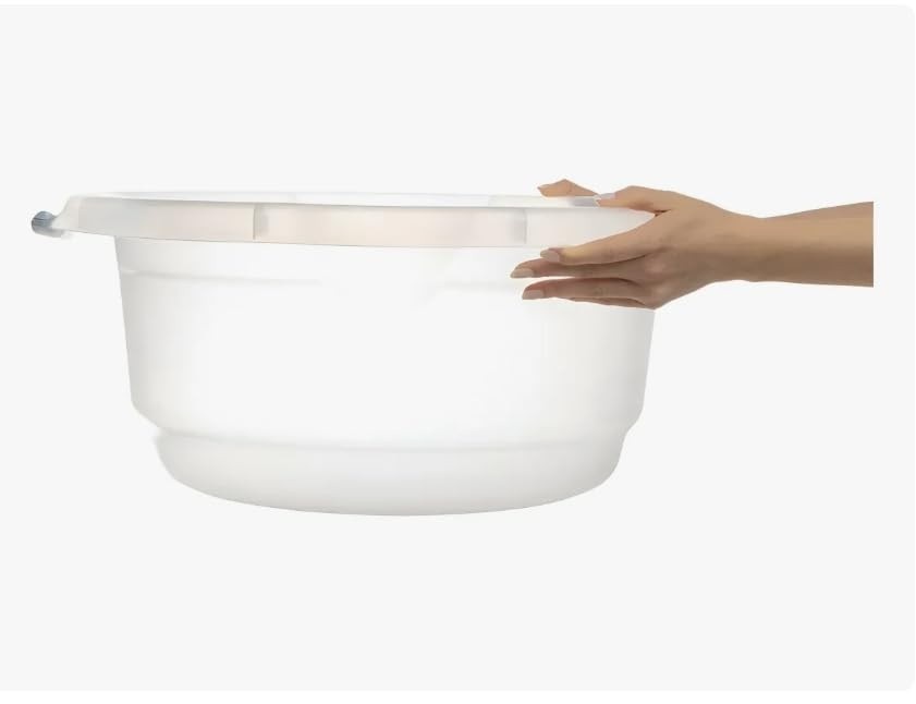 Bacia Plástica Transparente 27,5L Hydrus Sanremo - Leve, Resistente e Moderna