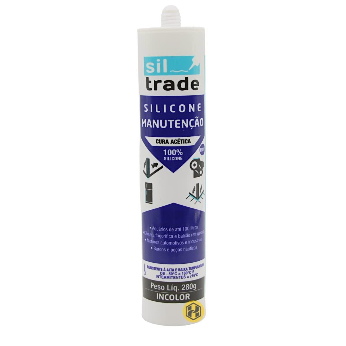 Silicone Siltrade Incolor 280g: Vedação e Acabamento Perfeito para Seus Projetos