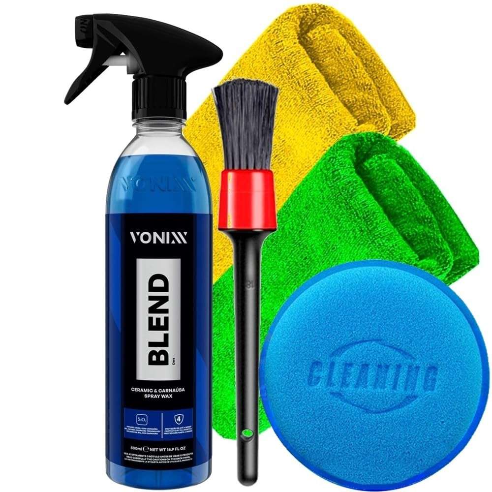 Kit Blend Spray 500ml Vonixx 2 Toalha de Microfibra Karbox e Acessórios Karbox