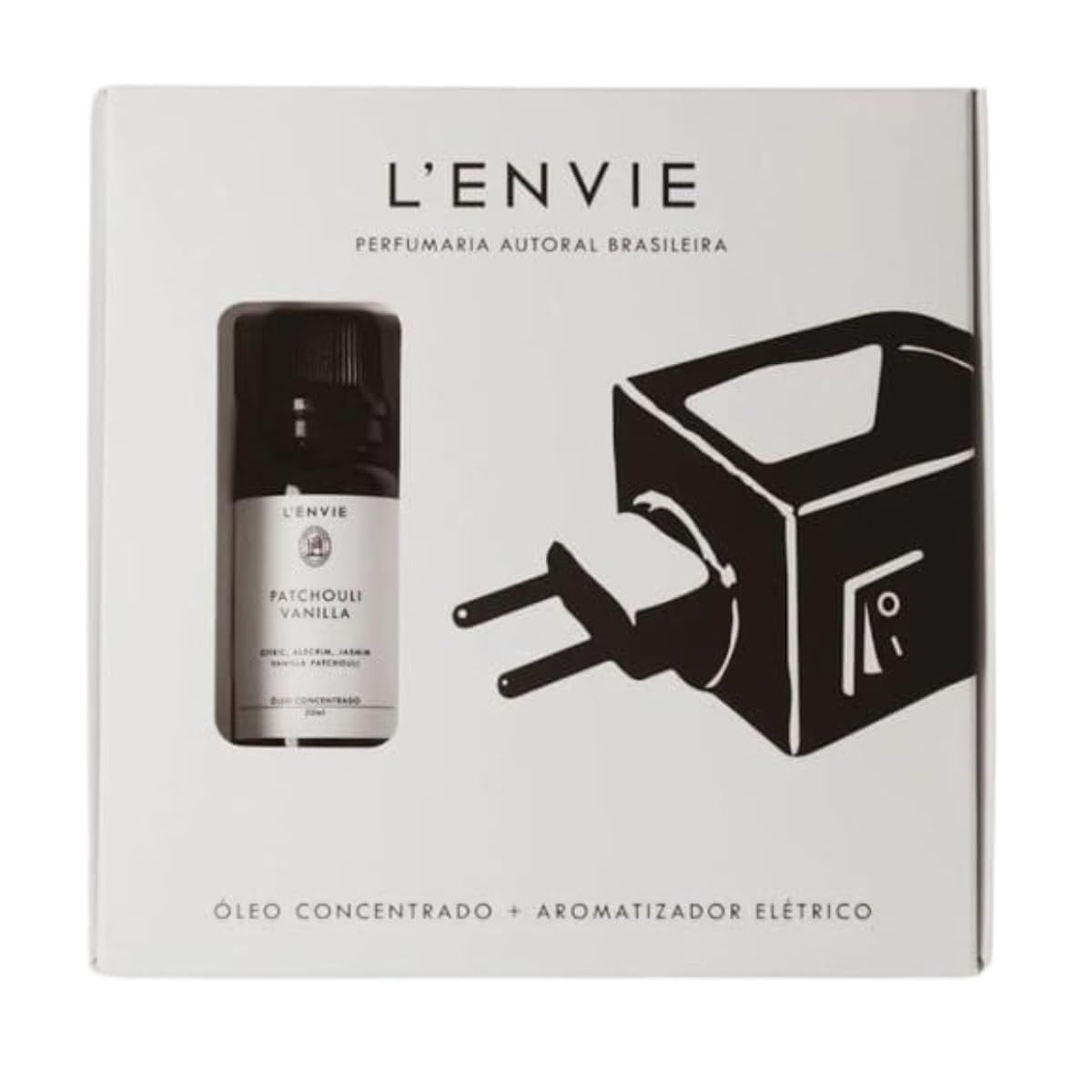 Kit Aromatizador Elétrico L'envie + Óleo Patchouli Vanilla: Conforto e Bem-Estar