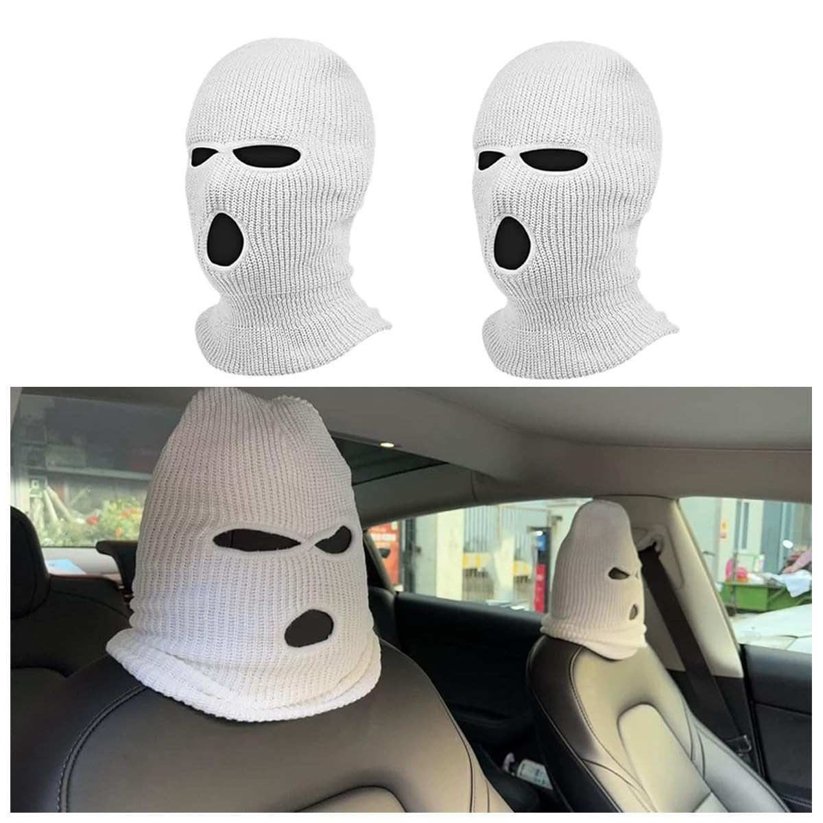 Kit 2 Capas Divertidas para Encosto de Cabeça de Carro - Proteção e Estilo Único!