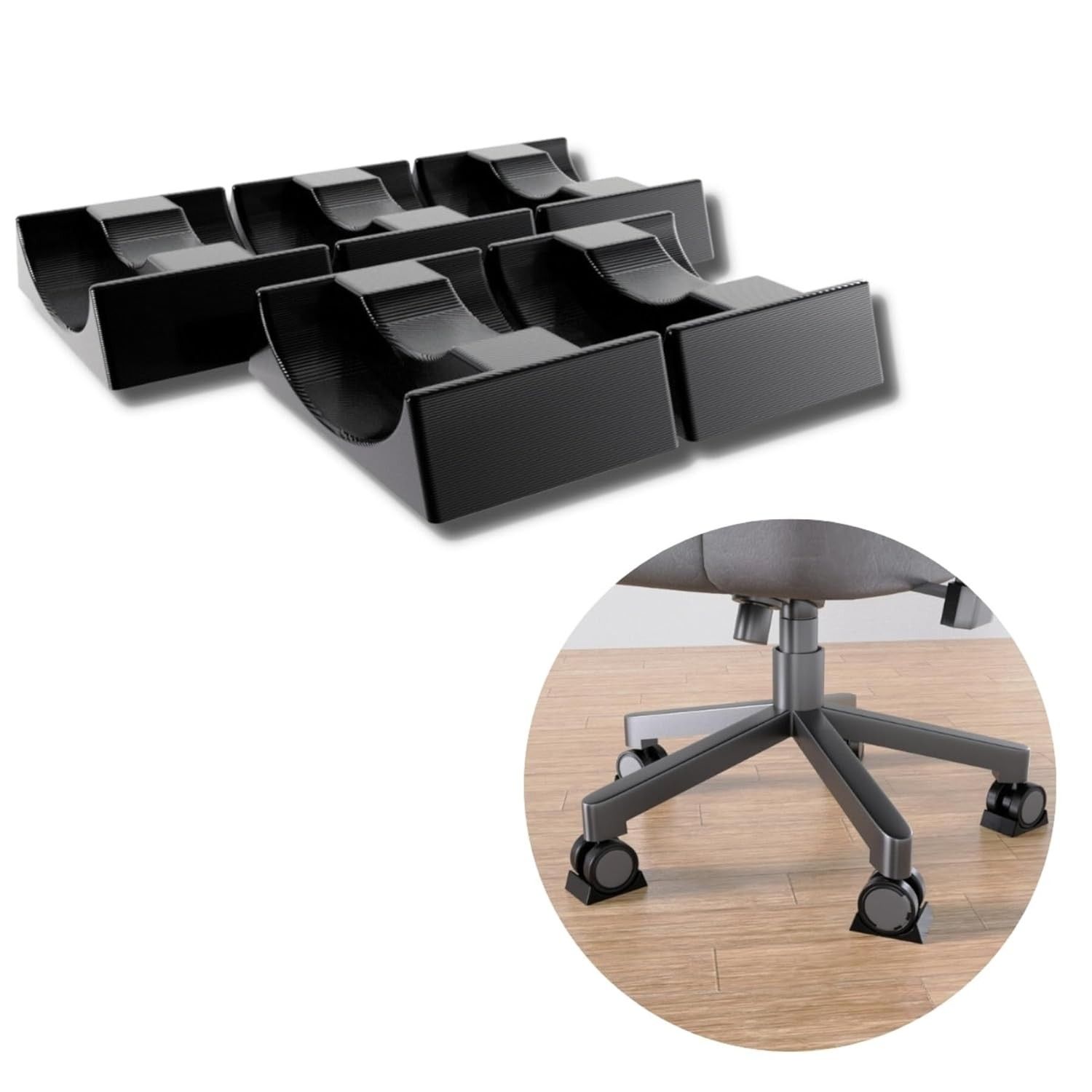 Kit com 5 Travas para Rodinhas de Cadeira Gamer - Estabilidade Total para Jogos e Simuladores