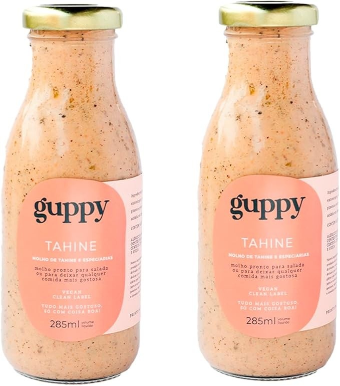 Kit 2 Molho Tahine e Especiarias 285ml Guppy Baixo Sódio