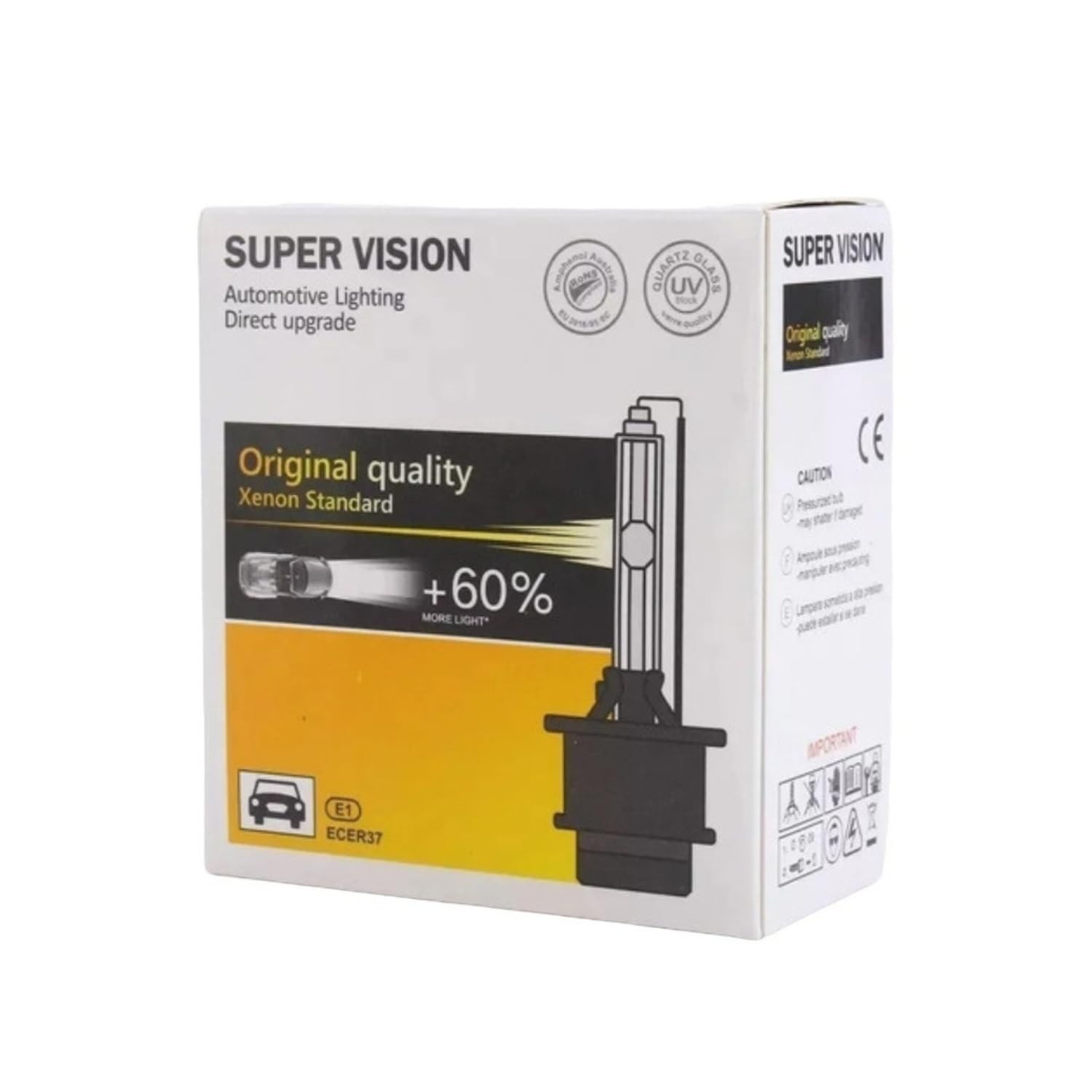 Ilumine Seu Caminho: Lâmpada Xenon D1S 6000K Super Vision - Brilho e Segurança Original HID