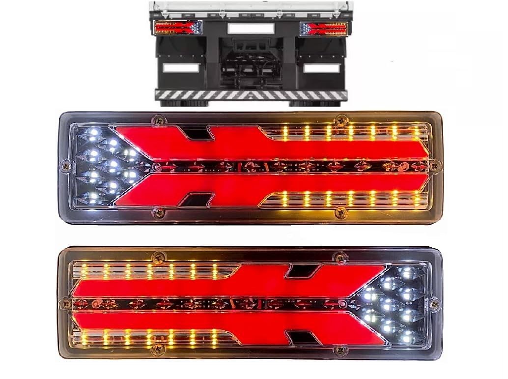 Lanterna Traseira LED Caminhão 30cm Sequencial KLX - Segurança e Estilo Inovador