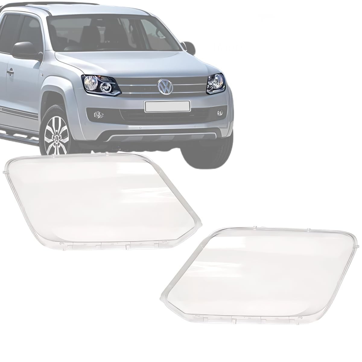 Kit Par Lente Farol Cristal Amarok 2008-2019 - Visibilidade e Estilo Renovados