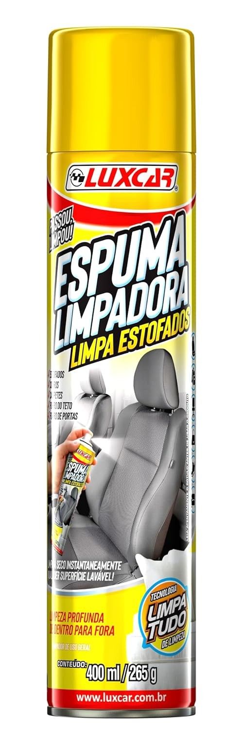 Luxcar Espuma Limpadora Estofados 400ml: Limpeza Profunda e Restauração