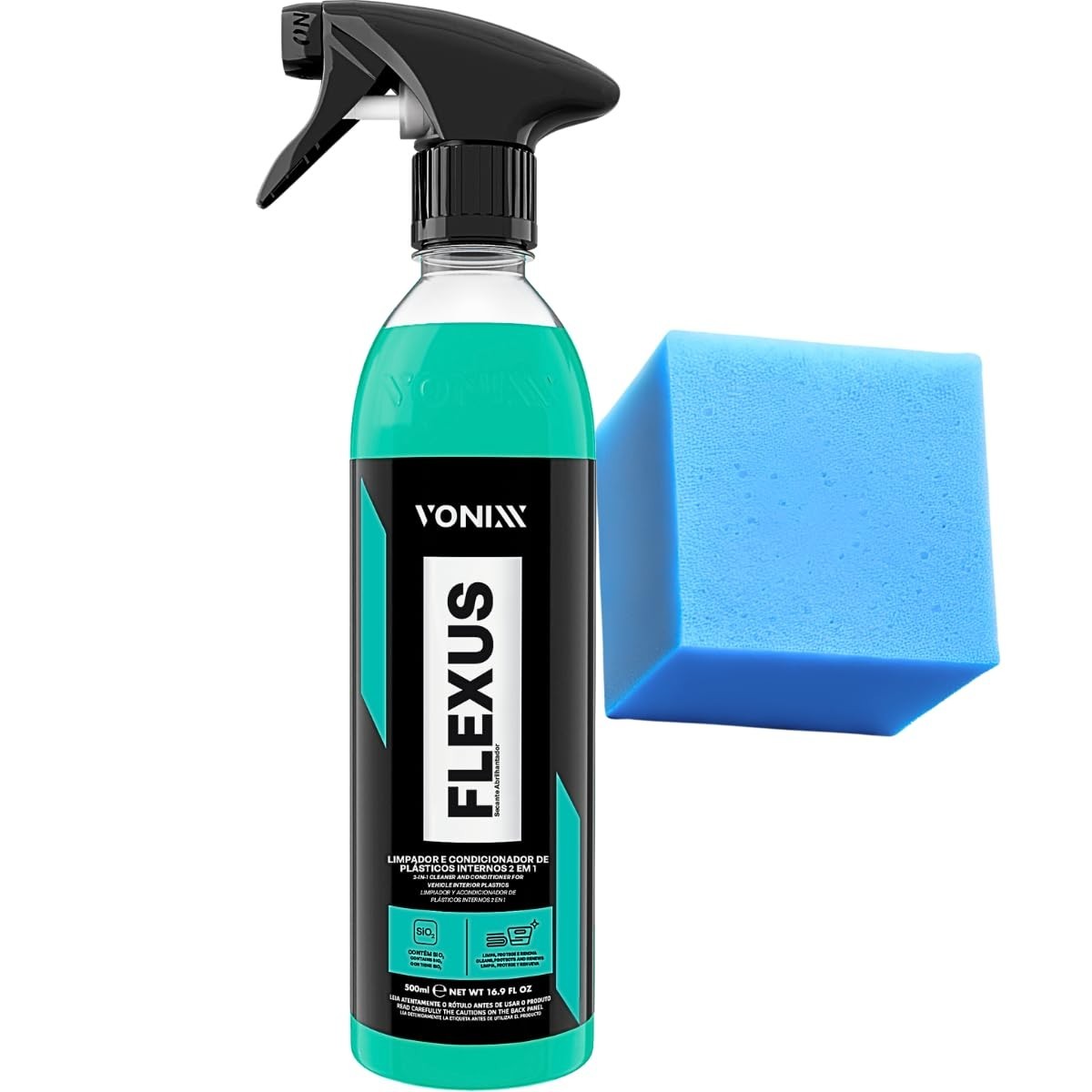 Flexus Vonixx: Limpeza e Condicionamento 2 em 1 para Plásticos Internos - 500ml