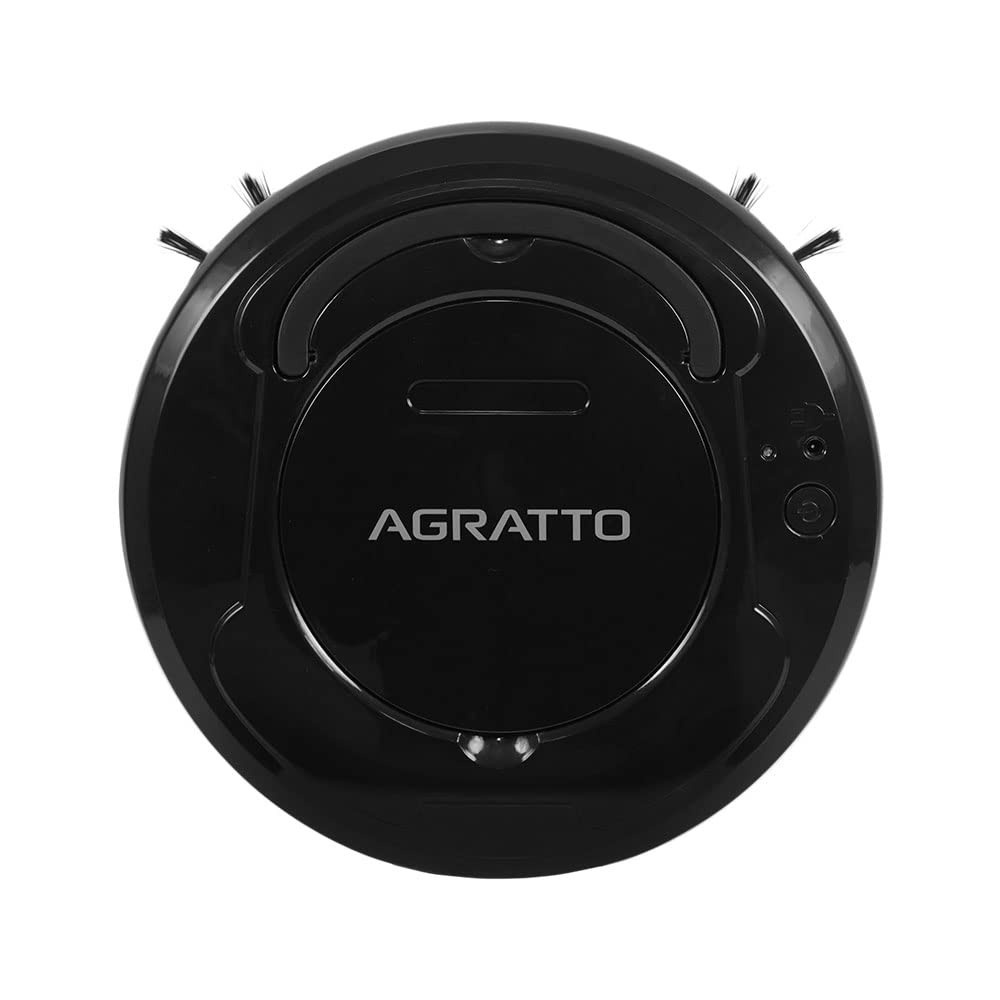 Agratto Aspirador de Pó Robô Praticci USB 3W Preto Bivolt - Limpeza Inteligente e Autônoma