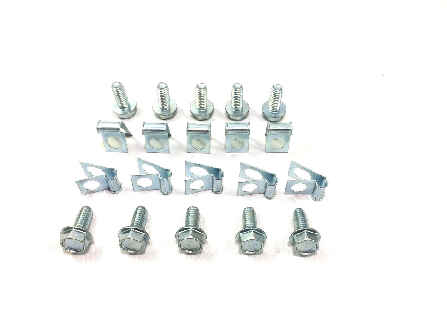 Kit 20 Clipe e Parafuso para Linha de Freio/Combustível 1/10.2cm - Fixação Segura e Durável