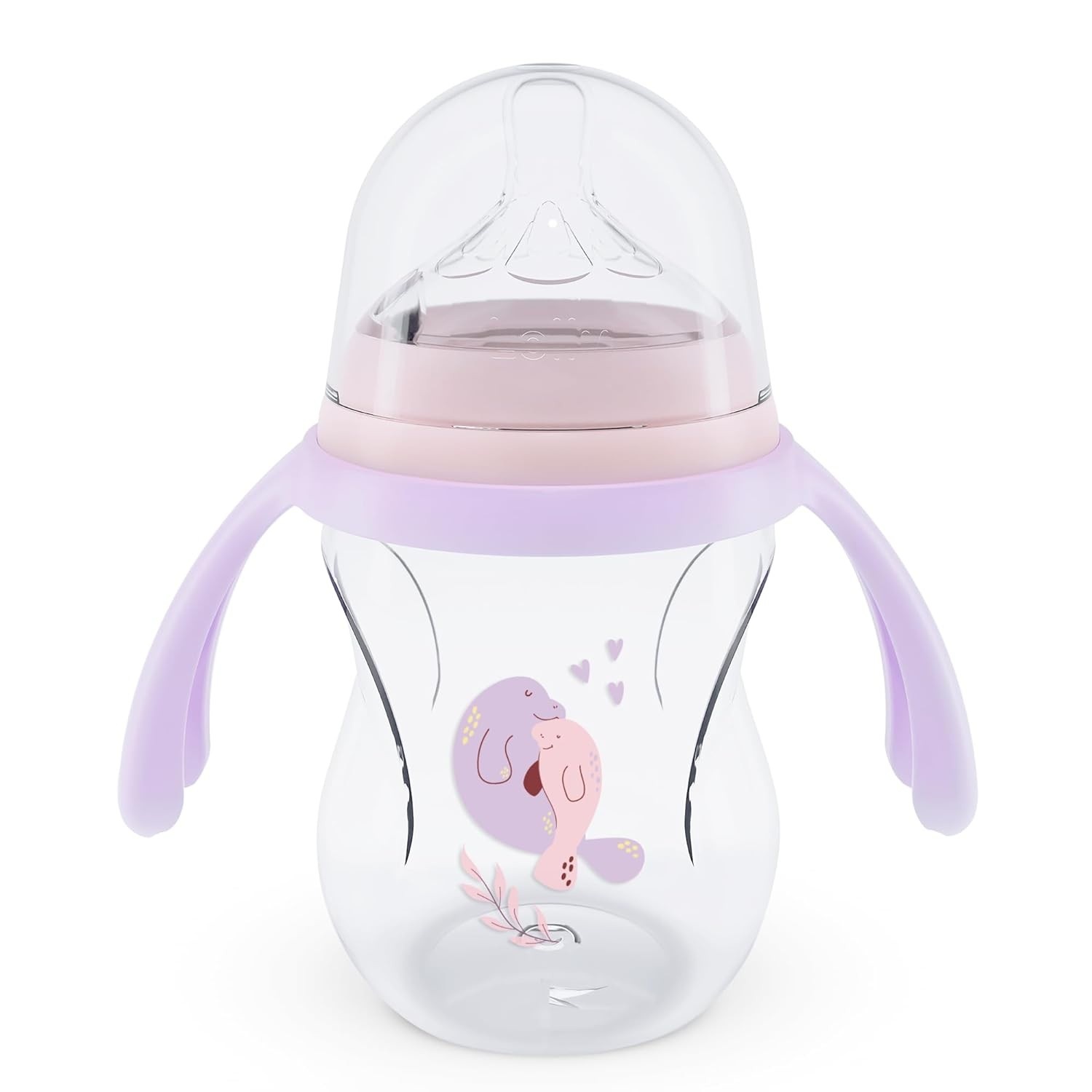 Mamadeira Lolly Nature 250ml AureaFlow - Fluxo Médio 2m+ | Sistema Anticólica e Design Ergonômico