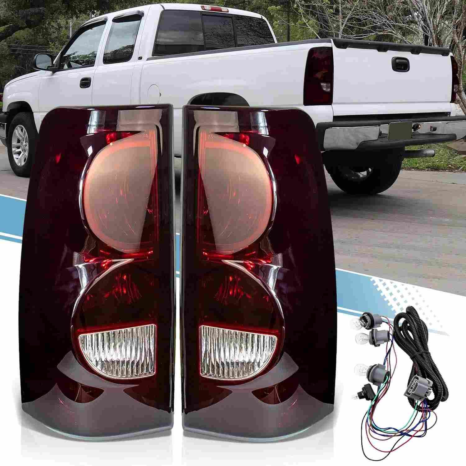Luzes Traseiras VPIMOZO para Chevy Silverado 1500/2500/3500 (2003-2007) - Segurança e Estilo Premium