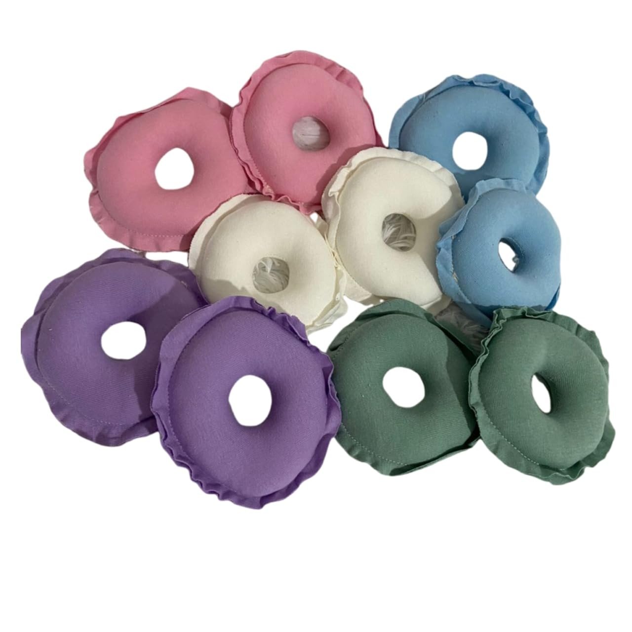 Rosquinha de Amamentação Malha Ultra Conforto - Suporte Macio e Estilo Azul para Gestantes e Mães