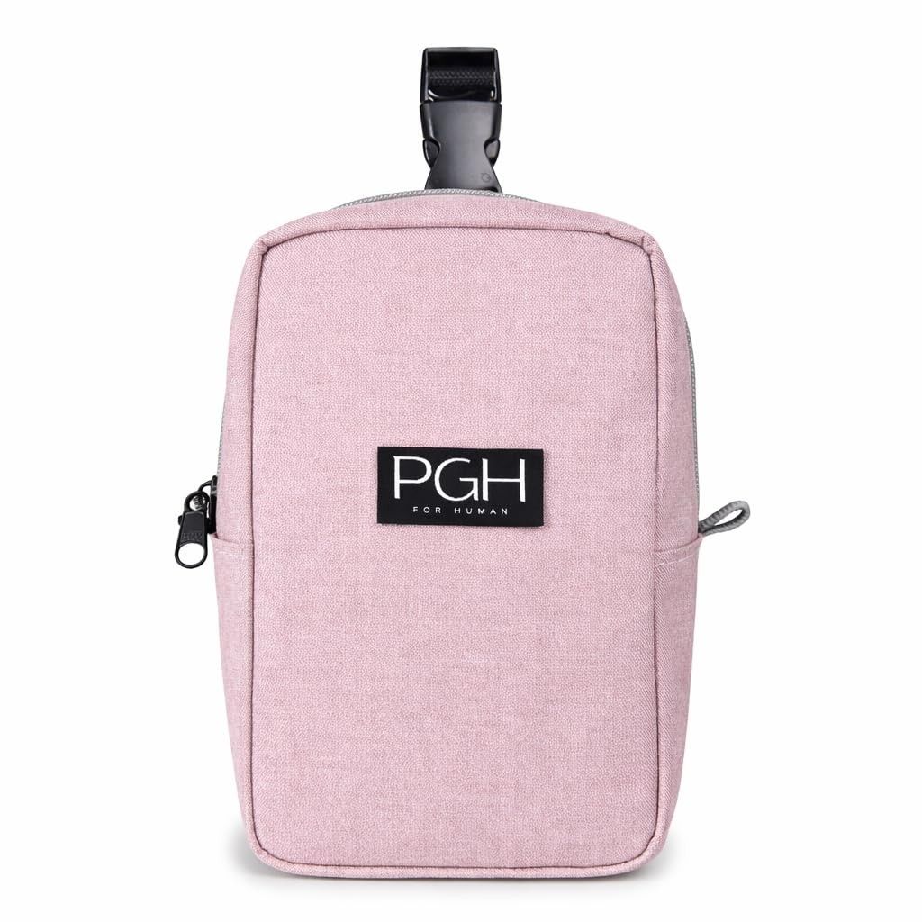 Mini Bolsa Maternidade Térmica Rosa com Alça para Carrinho – Porta Mamadeira e Fraldas BabyGo
