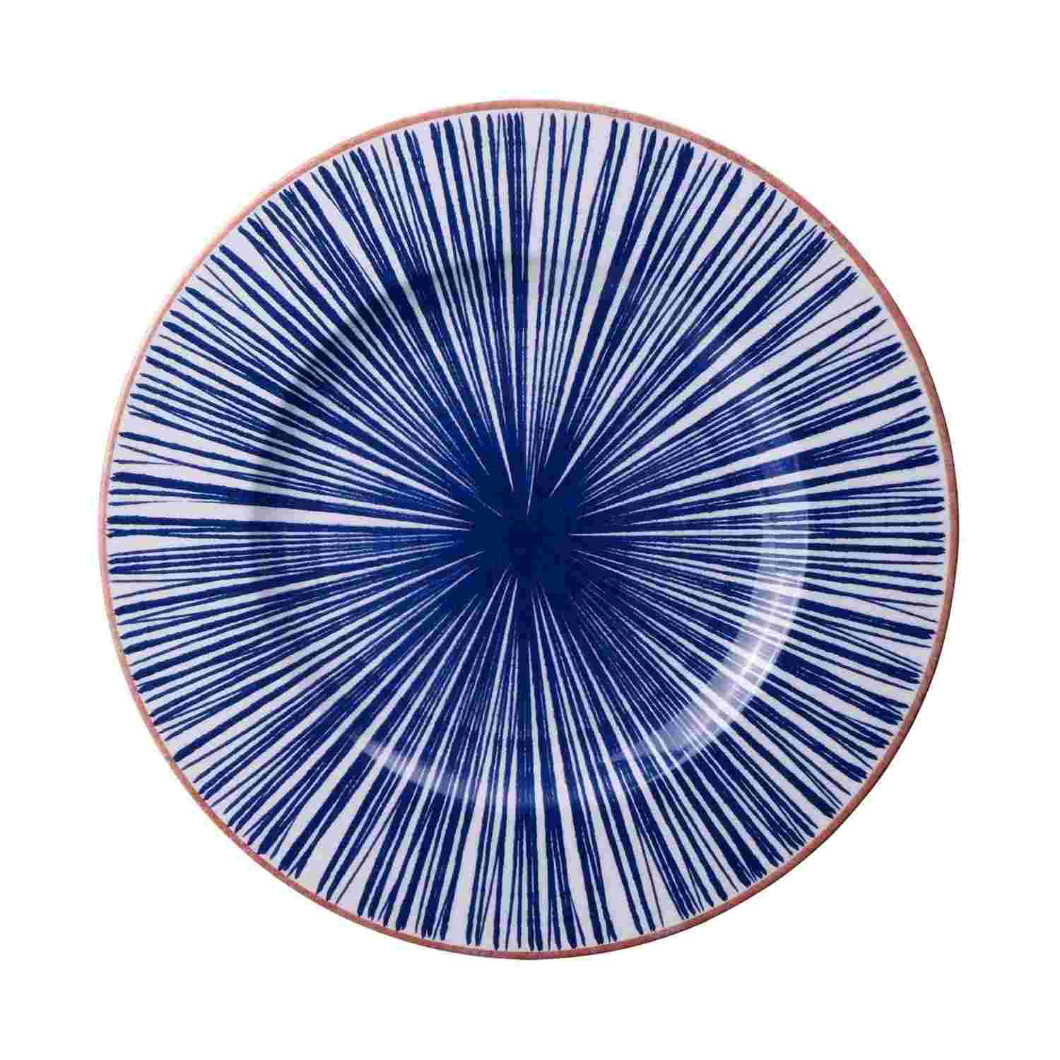Prato Raso Tramontina Abstratta 28 cm em Porcelana Decorada - Design Moderno e Versátil