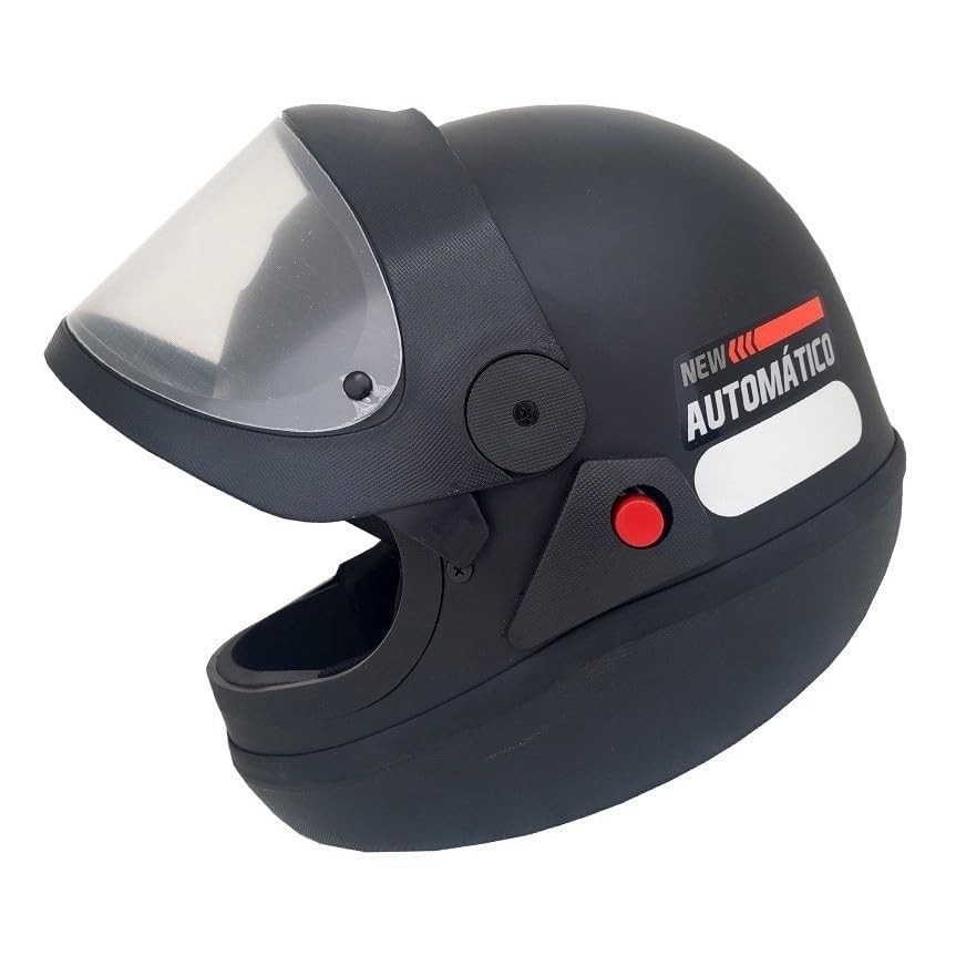 Capacete EBF New Automatico Solid 58/Pr: Segurança e Estilo para Sua Pilotagem