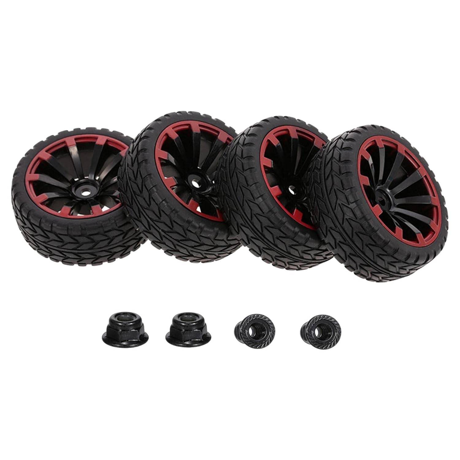 Kit 4 Pneus de Borracha 1/10 On-Road: Performance e Durabilidade para seu RC