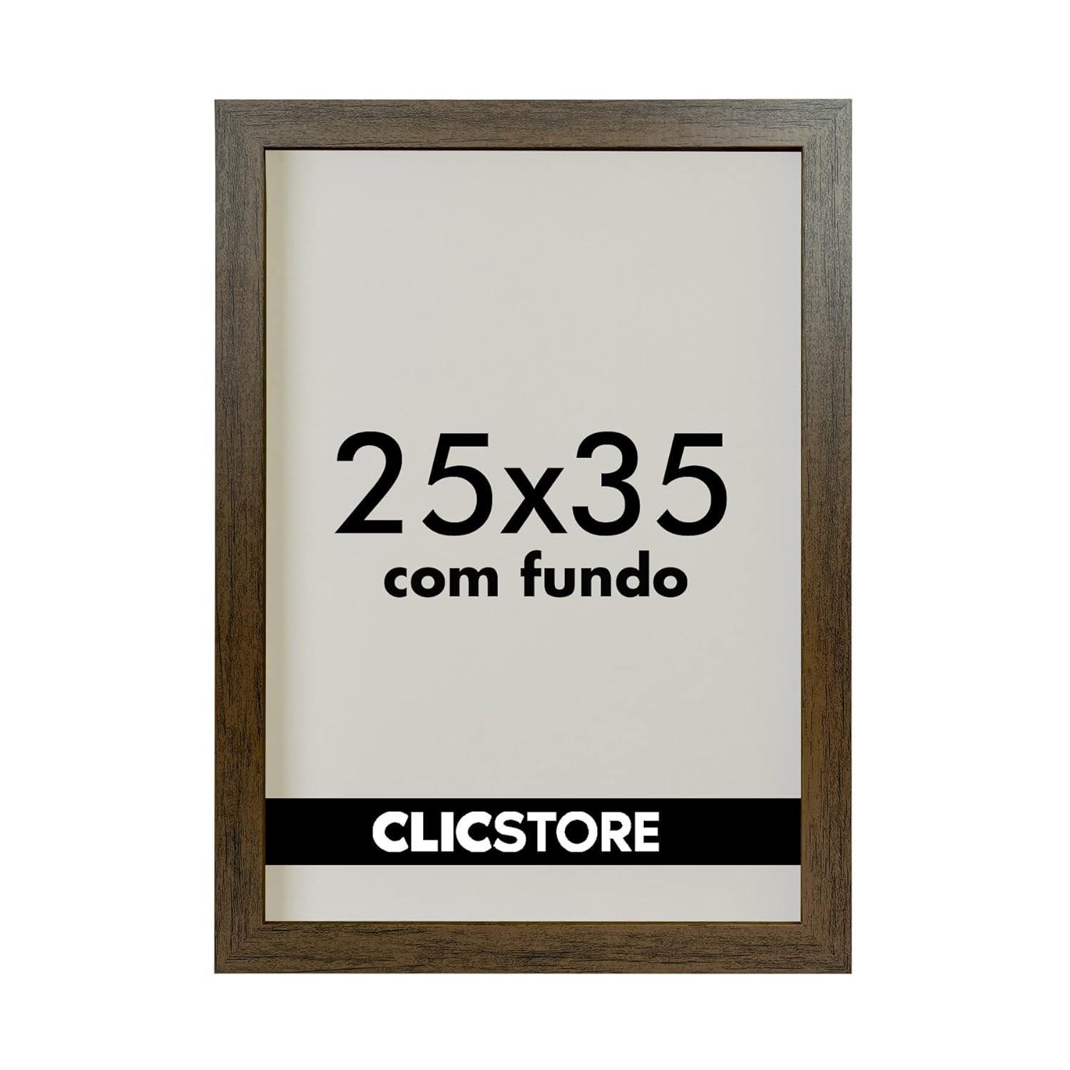 Moldura 25x35 cm Tabaco – Elegância e Proteção para Suas Fotos e Arte