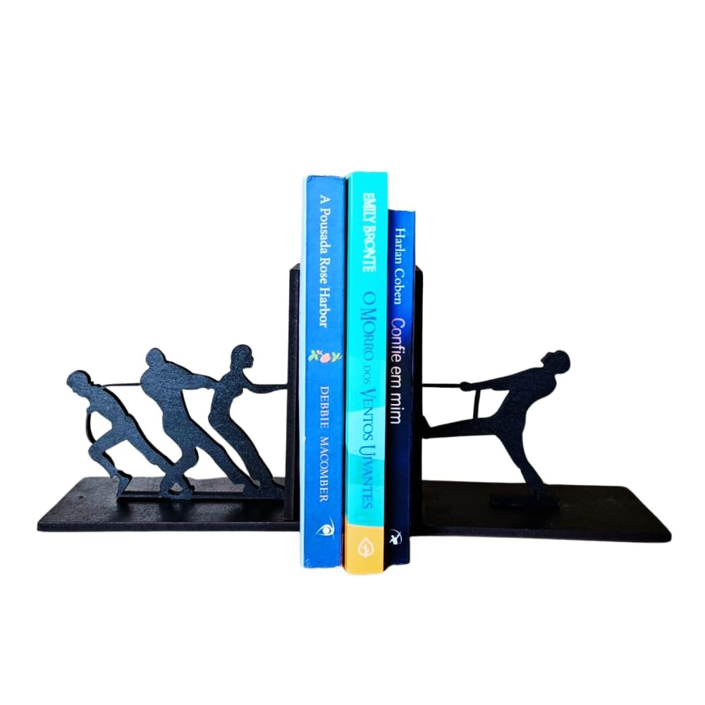 Porta-Livros Decorativo em MDF com Design de Boneco de Guerra - Ideal para Aparadores e Escritórios