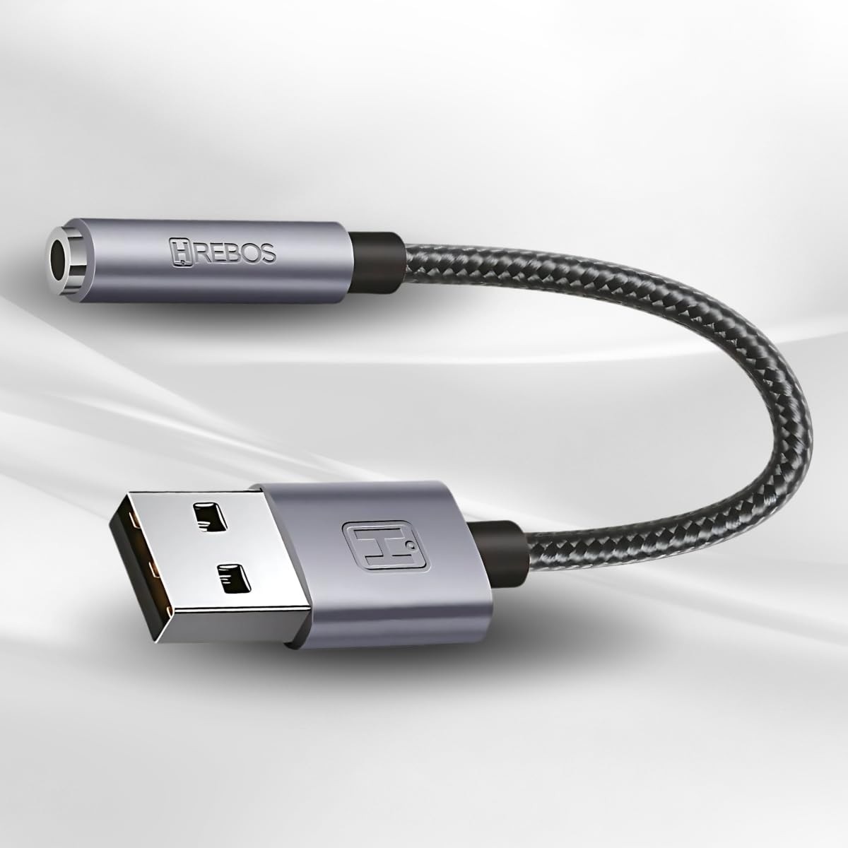 Adaptador Áudio USB P2 Alta Fidelidade: Som Imersivo para PC e Notebook