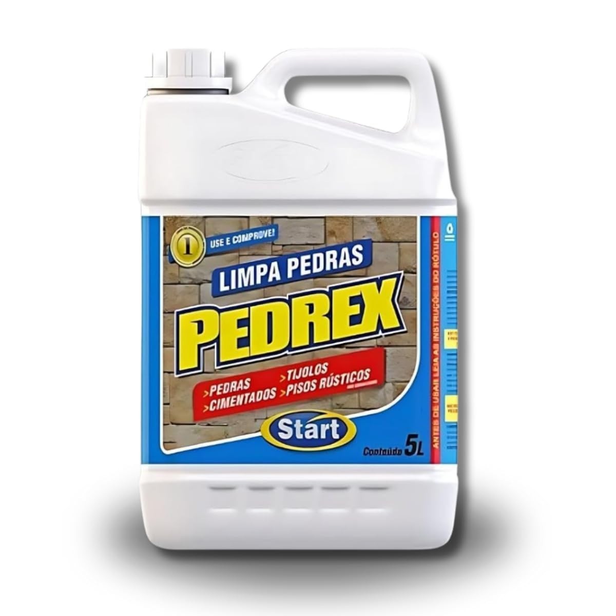 Limpa Pedras e Pisos Rústicos Pedrex Start Concentrado 5L - Antiderrapante e Desincrustante